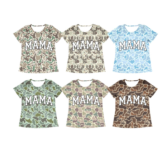25.12.19 custom each style moq 5 eta 6-8week Sibling Sister MAMA adult clothes short sleeve tops 6 match design