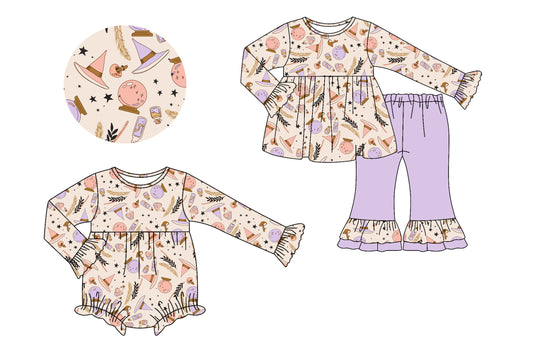 25.7.11 custom each style moq 5eta 4-6week Sibling Sister baby girl long sleeve pants sets and rompers match family design