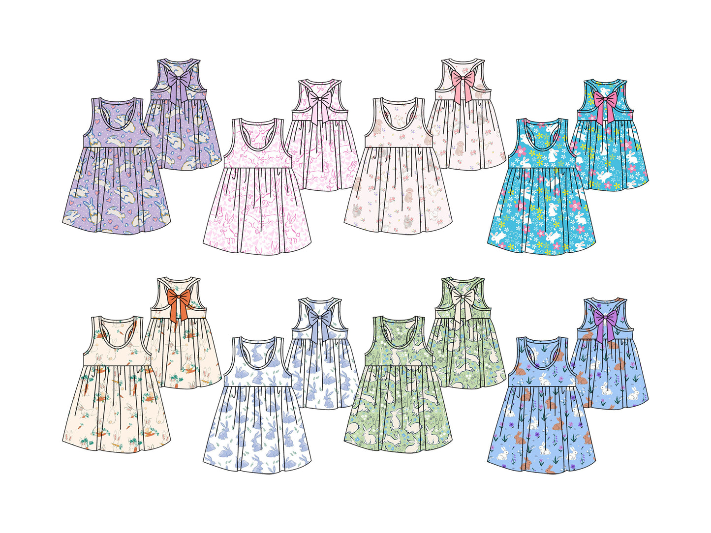 25.12.10 custom each style moq 5 eta 6-8week Sibling Sister baby short sleeve dresses 8 match design