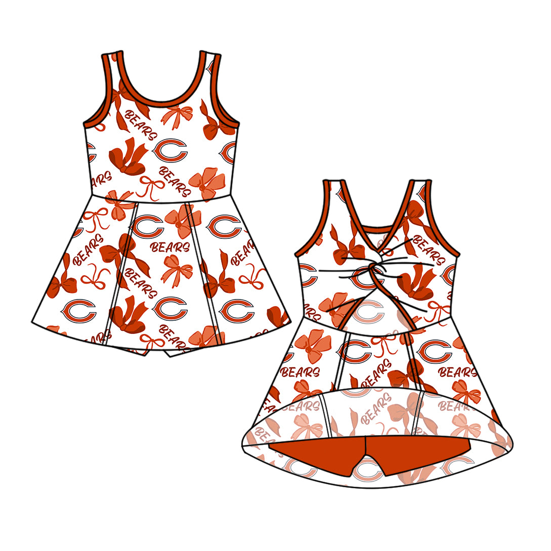 Custom moq 5 mix sizes summer teams baby girls clothes team short sleeve skirts shorts sets 1 and skirts sets 2 and dress 1 and dress 2 and dress 3 and dress 4-25.6.5