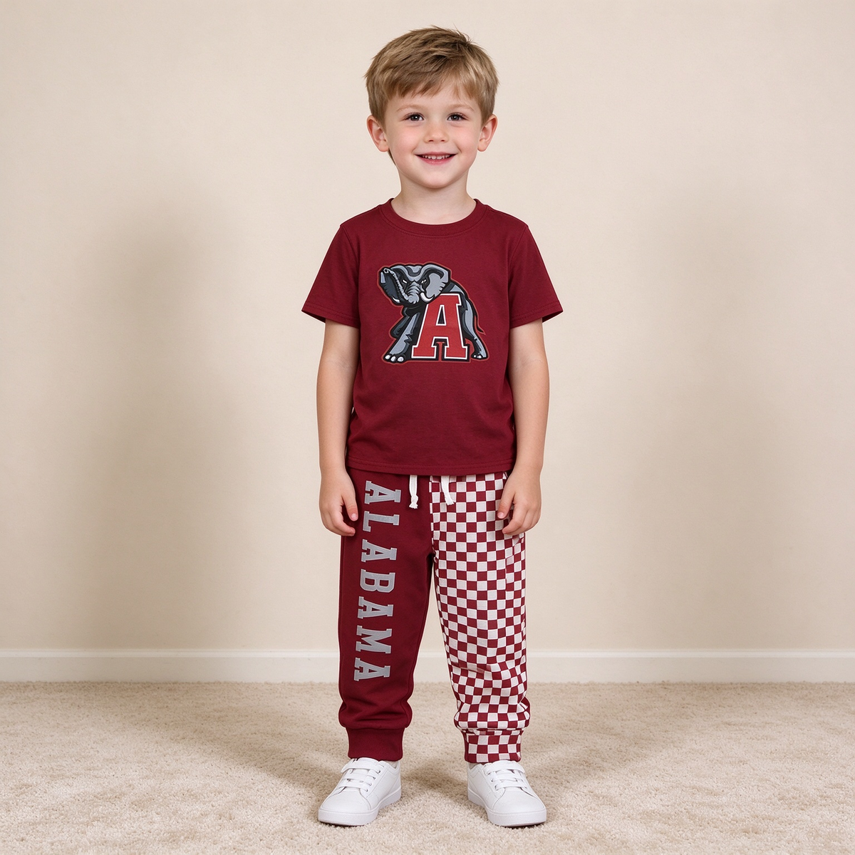 NEW RTS NO MOQ milk silk BSPO0697 Baby Boys Red Shirt Top Pockets Joggers Team Sets