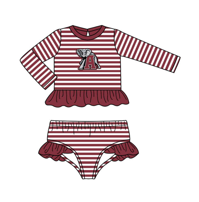Custom moq 5 mix size milk silk summer teams baby girl boys clothes dark red short sleeve shorts sets and swimsuit and rompers series