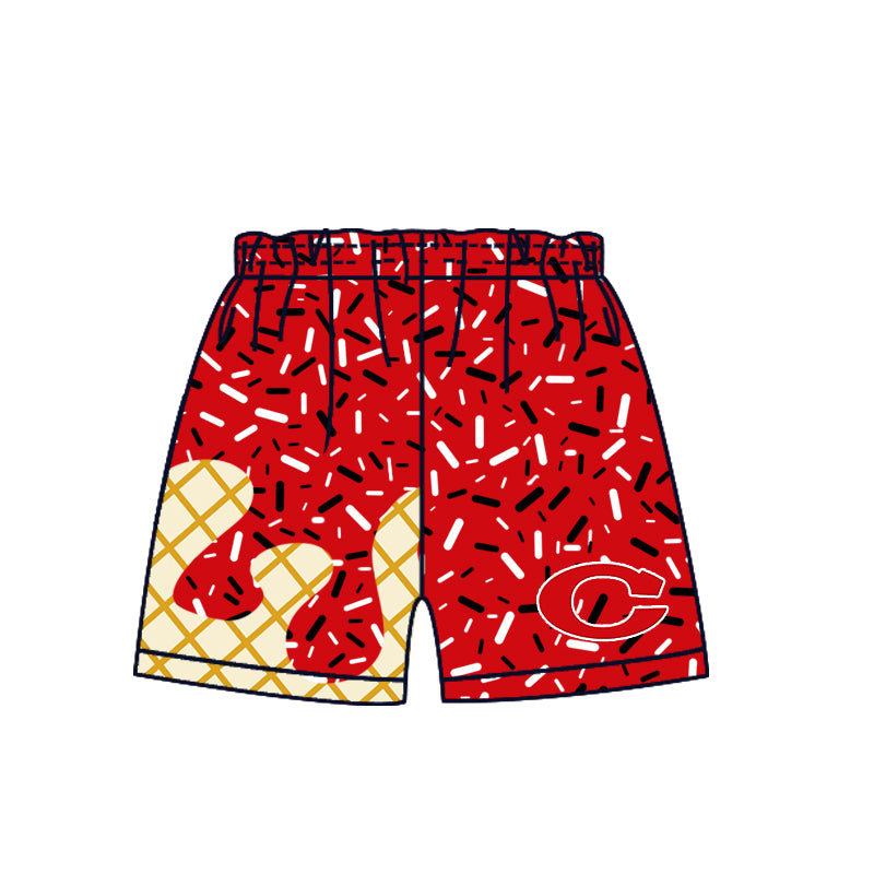 Custom moq 5 mix size milk silk baby girls clothes team red hooded long sleeve tops and skirt and dress and shorts 1 and shorts 2-25.7.3