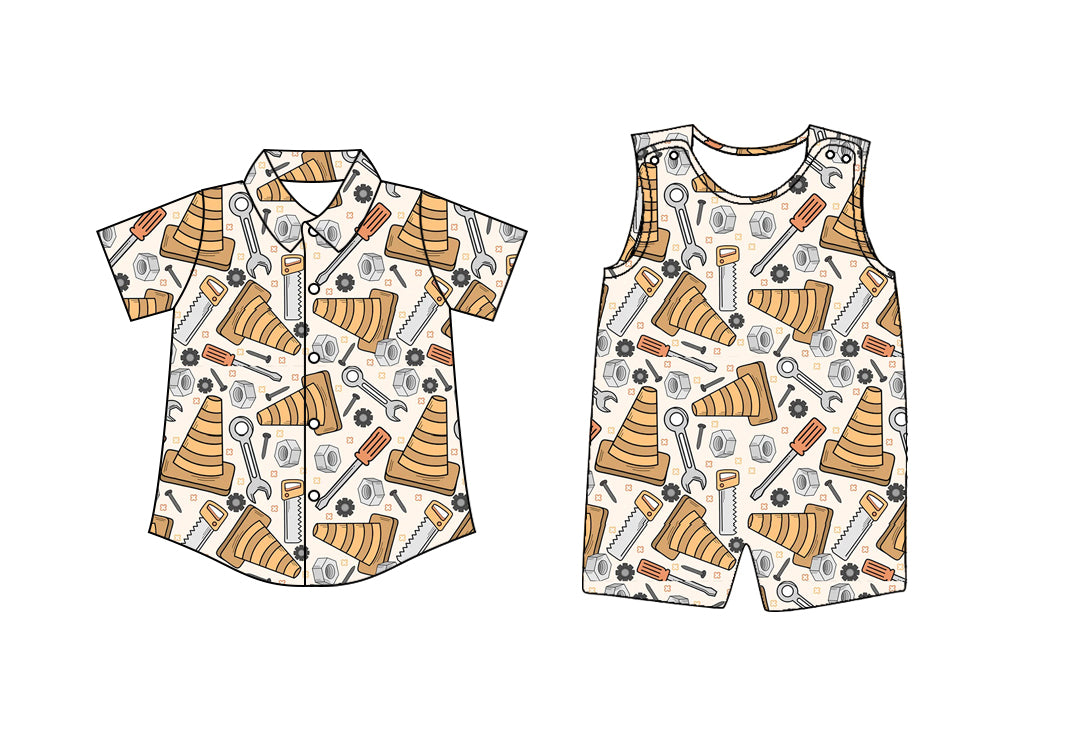 12.27 custom each style moq 5eta 4-6week Sibling Sister baby boy romper and top match design