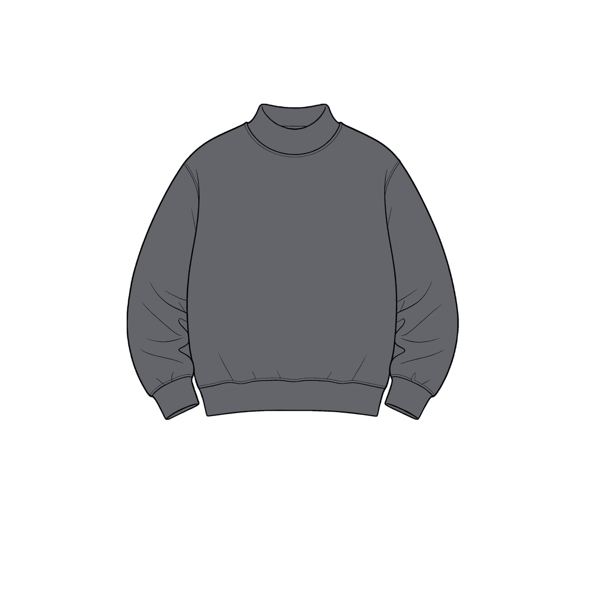 custom moq 5 mix size High Neck Baby Kids Solid Neck Long Sleeve Sweatshirt Top