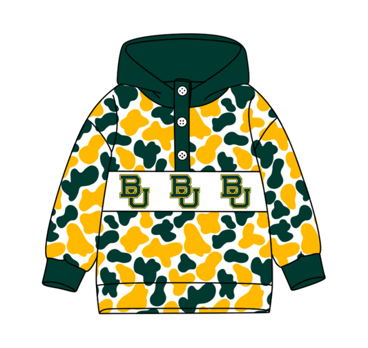 3-Custom moq 8 mix size milk silk summer team baby boy clothes camouflage yellow and green hooded long sleeve top-25.10.9