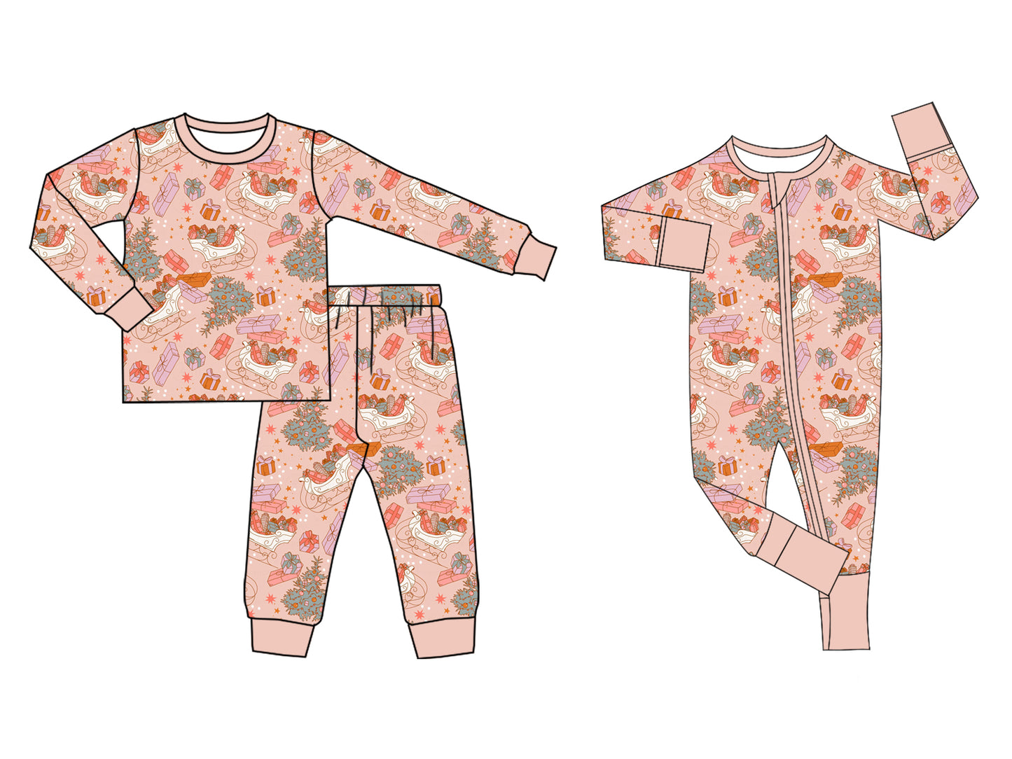 25.7.12 custom each style moq 5eta 4-6week Sibling Siste Christmas baby boy long sleeve pants sets and rompers match family design
