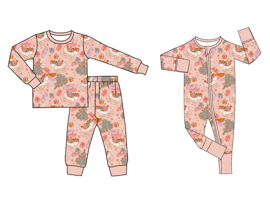25.7.12 custom each style moq 5eta 4-6week Sibling Siste Christmas baby boy long sleeve pants sets and rompers match family design