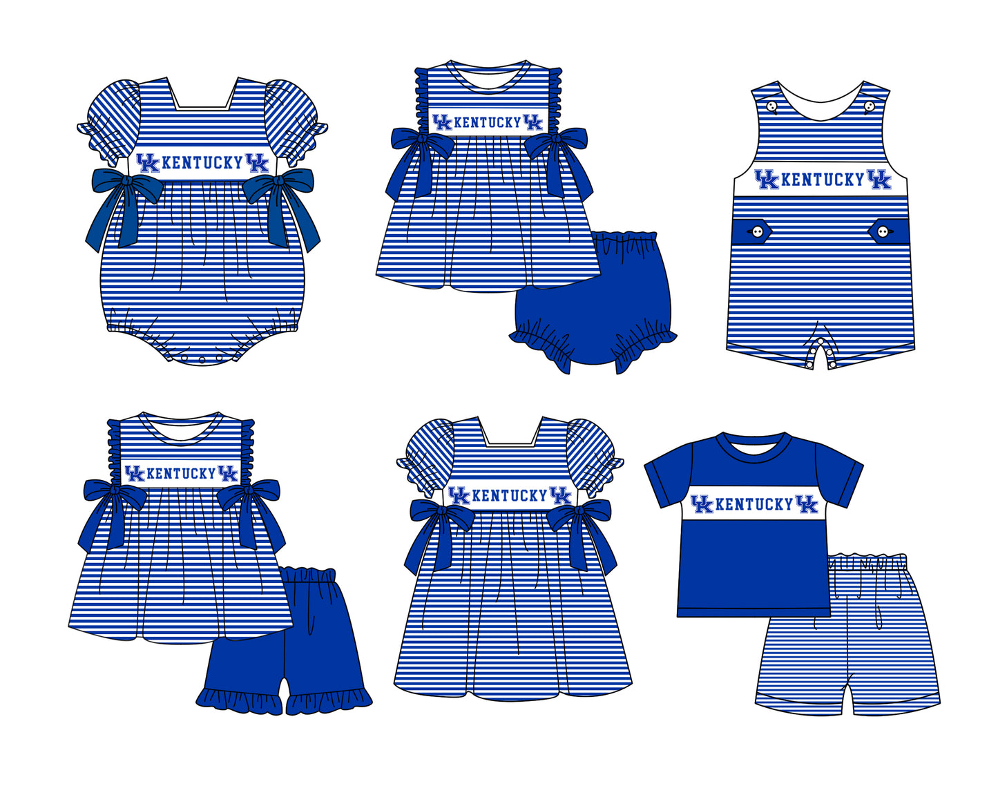 Custom moq 5 mix size milk silk summer teams baby girl boys clothes blue short sleeve shorts sets 2 and brief sets and dress and rompers 2 series