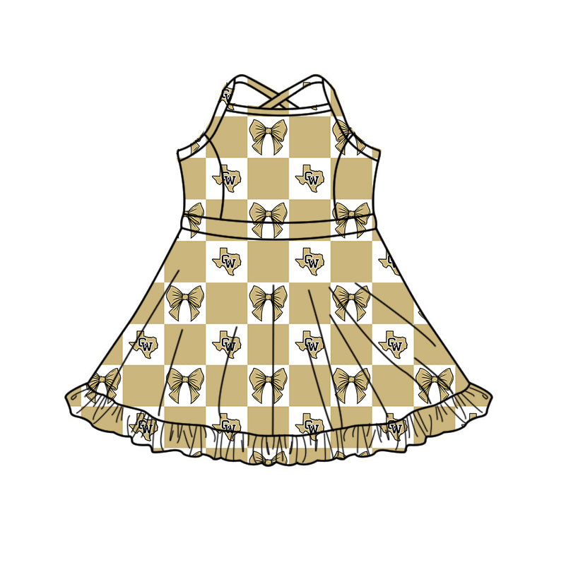 Custom moq 5 mix size milk silk summer teams Baby Girl Light khaki Sleeveless Top Skirts Set Dress And Shorts Yoga Outfit Boy's Short-Sleeved Polo Shirt And Romper