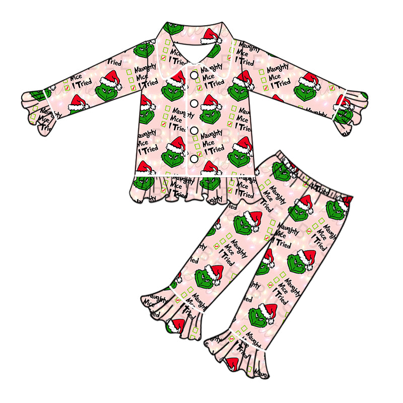 5.31 custom each style moq 5eta 4-6week Sibling Sister christmas girls outfits and dress and aldult pants match family design