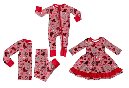 25.10.22 custom each style moq 5 eta 6-8week Sibling Sisters bow boot hat baby girl long sleeve pants sets and dress and rompers match family design