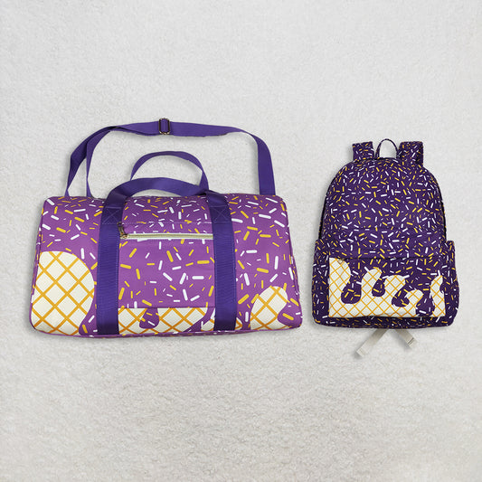 RTS NO MOQ baby kids clothes team pink kids backpack and lunch box