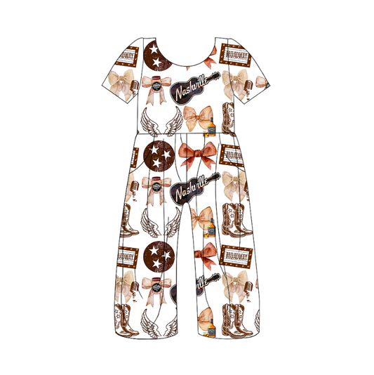 Custom moq 5 mix size eta 6-8weeks milk silk summer teams bow baby girl clothes short sleeve jumpsuit-25.10.24