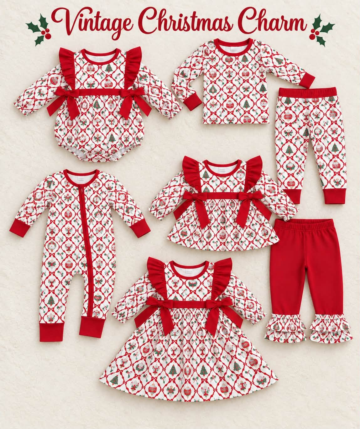 RTS Sibling baby girls clothes Christmas long Sleeve pants sets 2 and dress and rompers 2