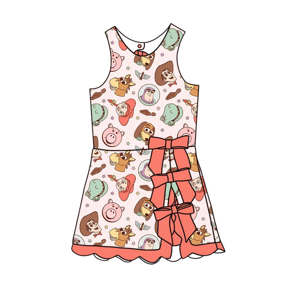 Custom moq 5 mix size milk silk baby girl clothes Summer clothes cute dress Summer dresses skirt