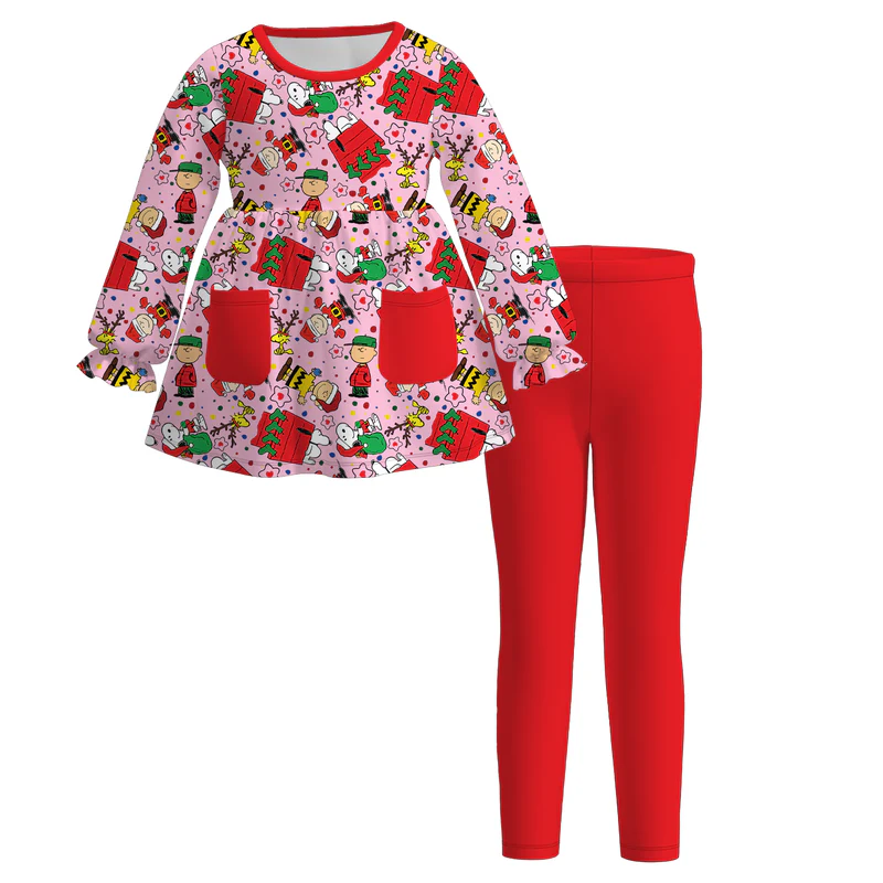 Custom moq 5 each style eta 6-7weeks baby girl clothes long sleeve pants sets 1 and sets 4-25.7.14