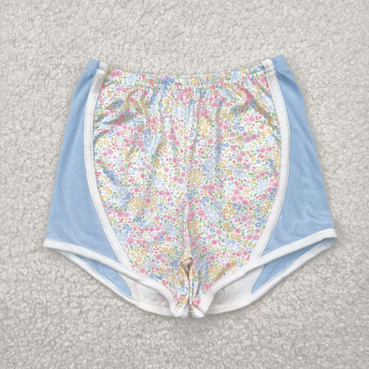 RTS NO MOQ SS0522 Floral blue shorts