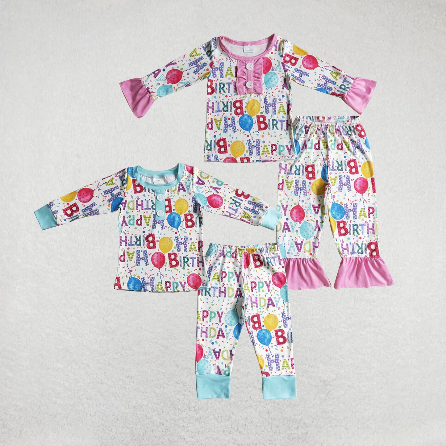 RTS NO MOQ Baby Boys Clothes BIRTHDAY long-sleeved pants set