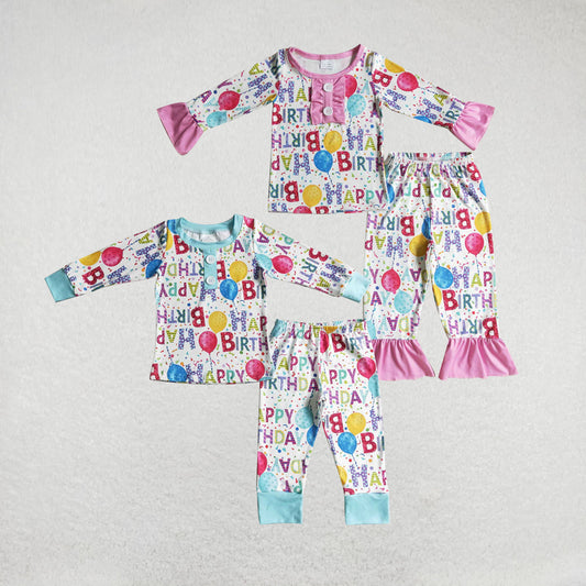 RTS NO MOQ Baby Boys Clothes BIRTHDAY long-sleeved pants set