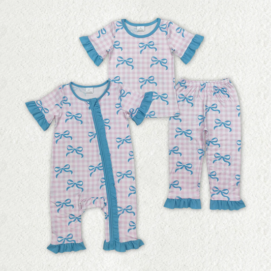 RTS NO MOQ Girls Boys Pajamas Clothes Sets and romper