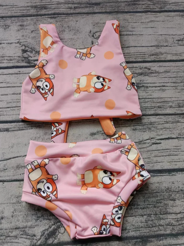 Deadline: May 16 custom no moq eta 5-6weeks  girls summer  orange color swim