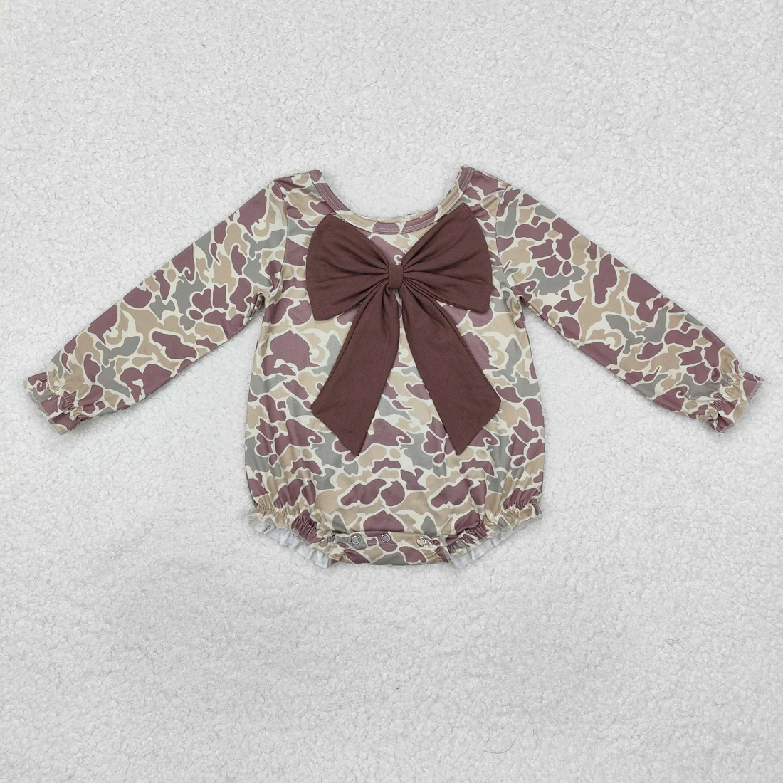 RTS NO MOQ Sibling baby girl boy clothes camouflage short sleeve top and rompers and shorts