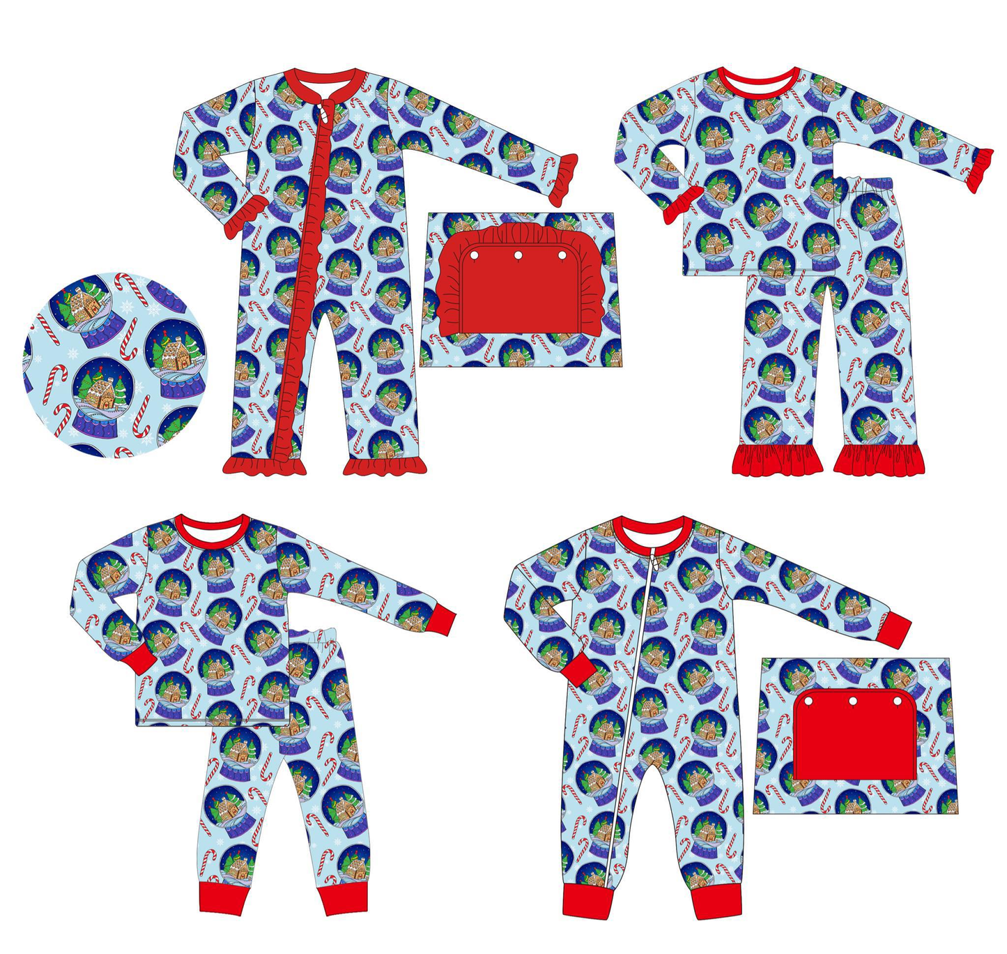 Custom moq 5 each style eta 6-7weeks baby girl clothes Christmas long sleeve pants set 2 and rompers 2-25.8.9
