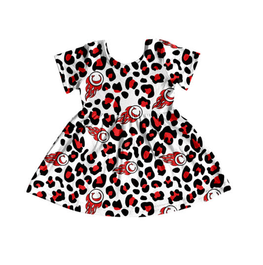 custom moq 3 eta 6-7weeks baby girls clothes short Sleeves Dress