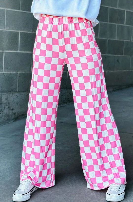 RCustom moq 5 each style eta 6-7weeks Adult female plaid long pants-25.8.9