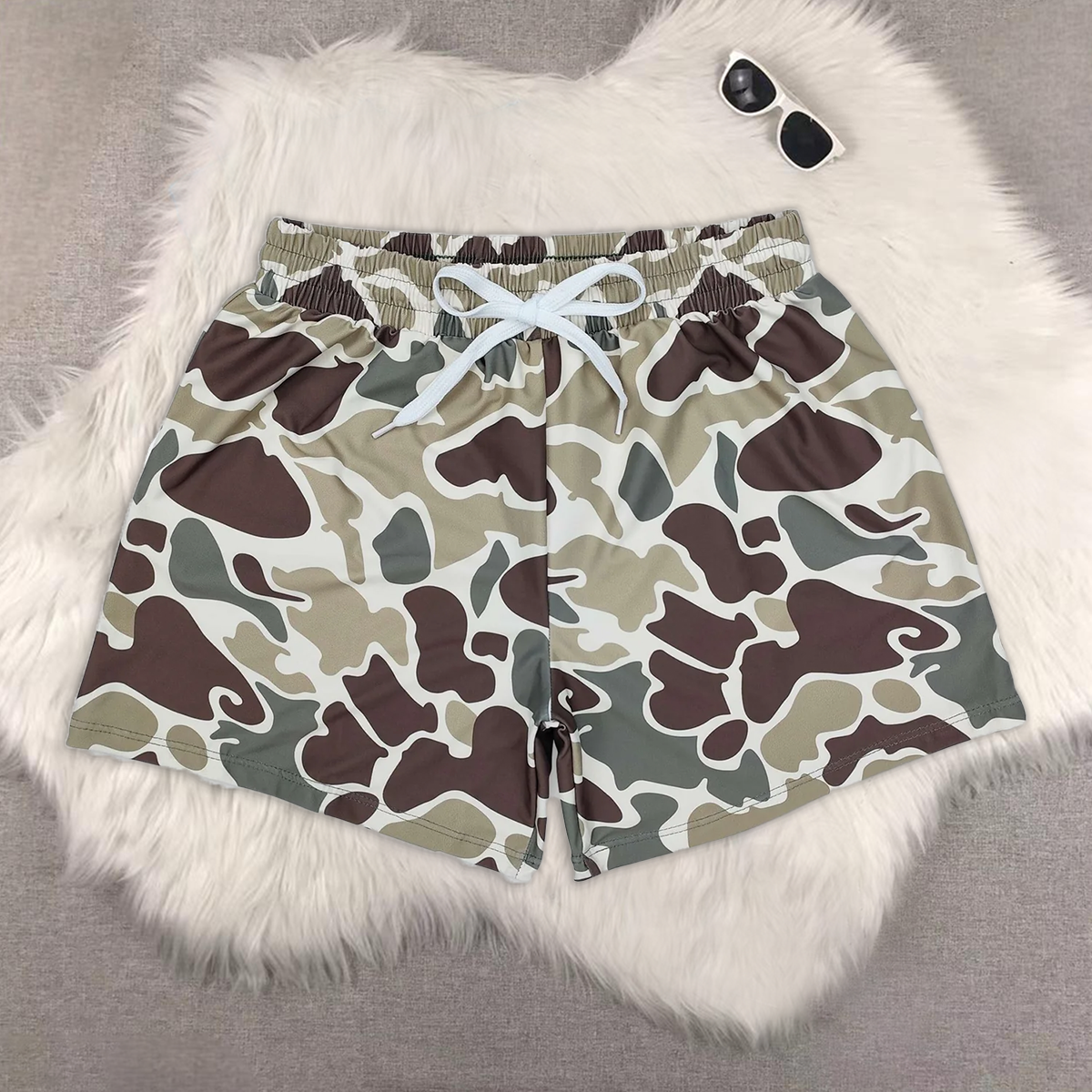 RTS NO MOQ baby boy clothes camouflage summer swim trunks