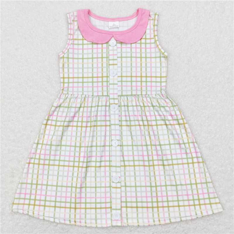 RTS Boys and girls plaid Short Sleeve Shorts sets dress rompers