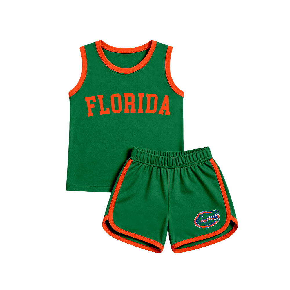 custom moq 5 mix size XY071402 Baby Sleeveless Tank Top Elastic Waist Shorts Team Casual Outfit