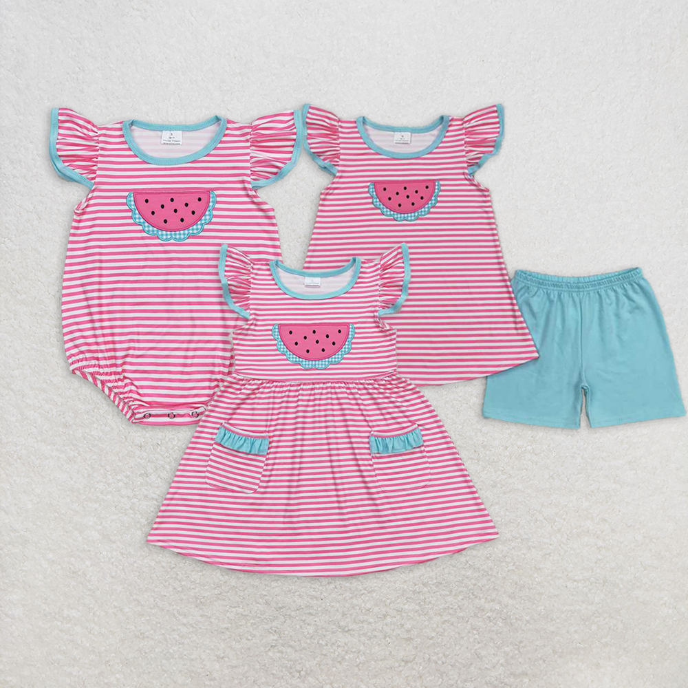 RTSBoys Embroidered Short Sleeve Shorts sets dress romper