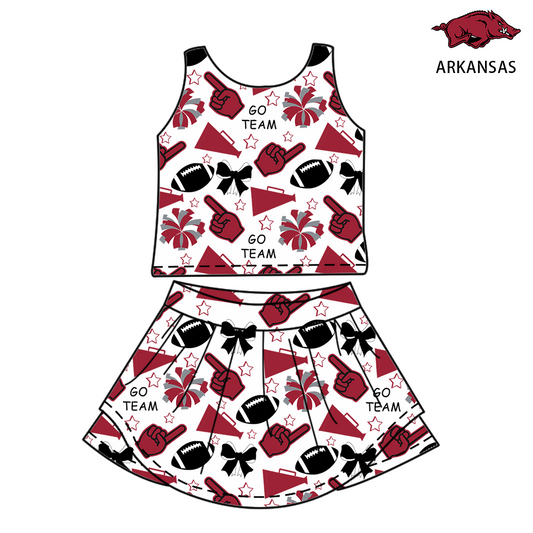 Custom moq 5 mix sizes summer teams baby girls clothes team short sleeve skirts shorts sets and dress-25.6.7