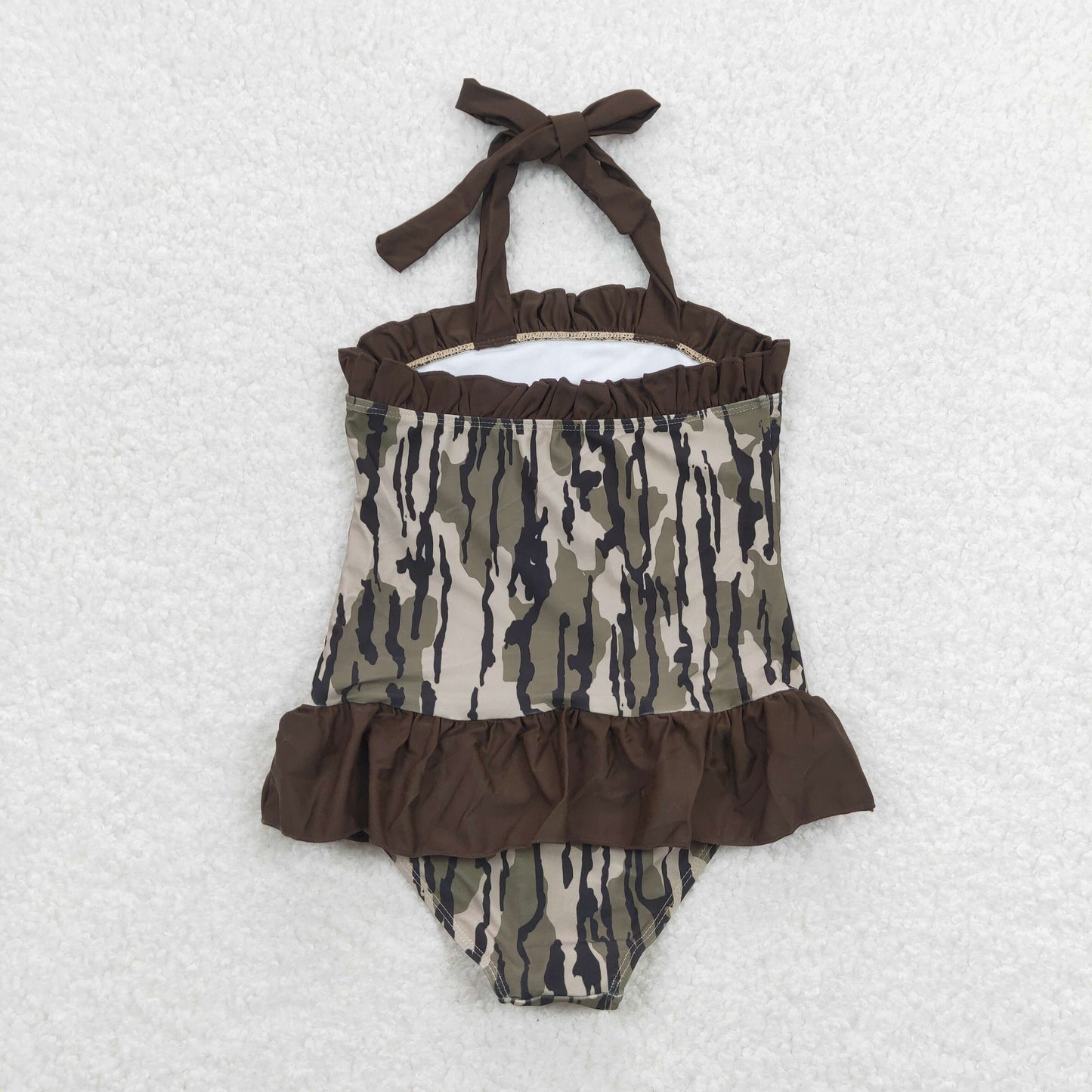 RTS NO MOQ baby girl clothes Camouflage Short Skirt Set & Swimsuit