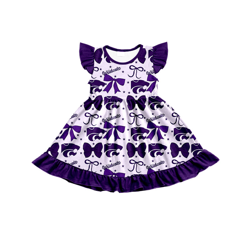 Custom moq 5 mix size milk silk summer teams baby girls clothes team bow purple sleeveless skirts sets and dress 1 and dress 2 and top-25.6.23