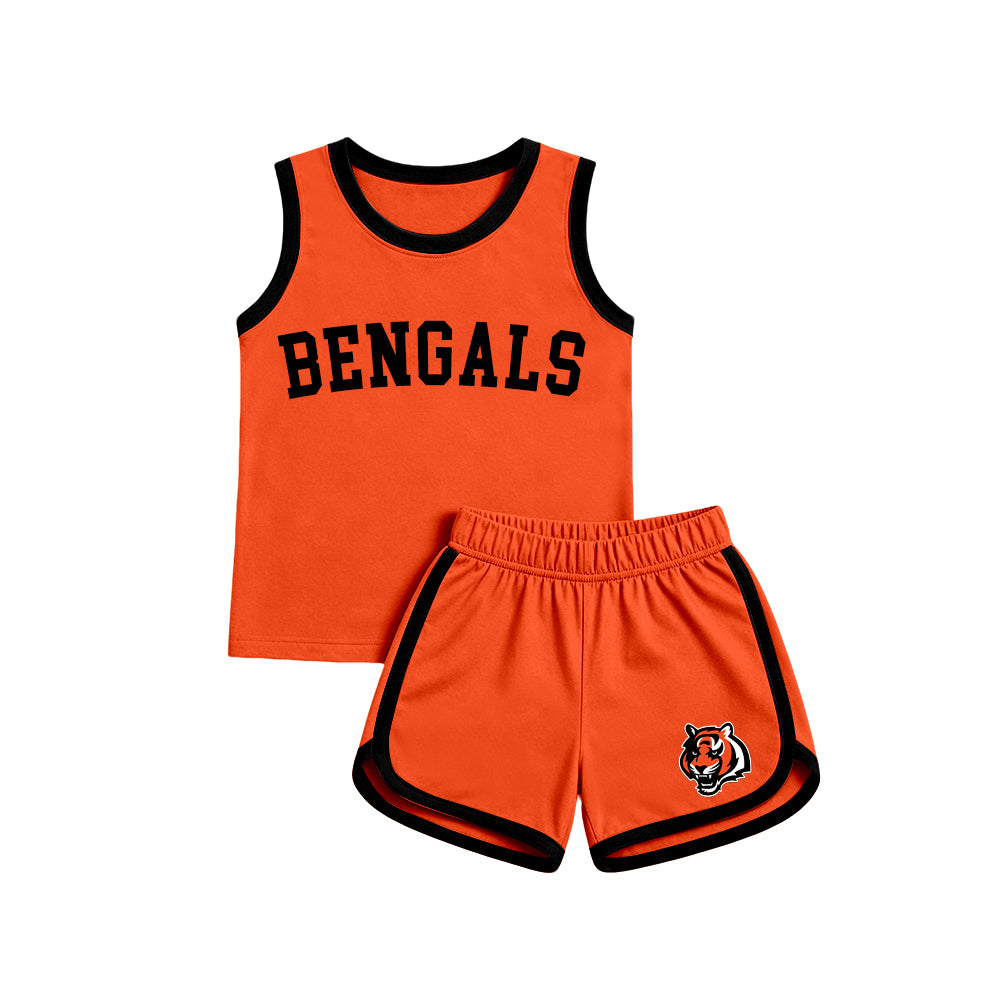 custom moq 5 mix size XY071402 Baby Sleeveless Tank Top Elastic Waist Shorts Team Casual Outfit