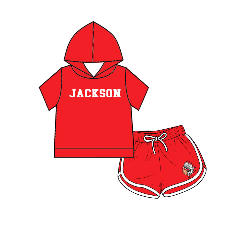 custom moq 5 mix size XY070403 Baby Kids Red Top And Pants Casual Fashion Outfit Set
