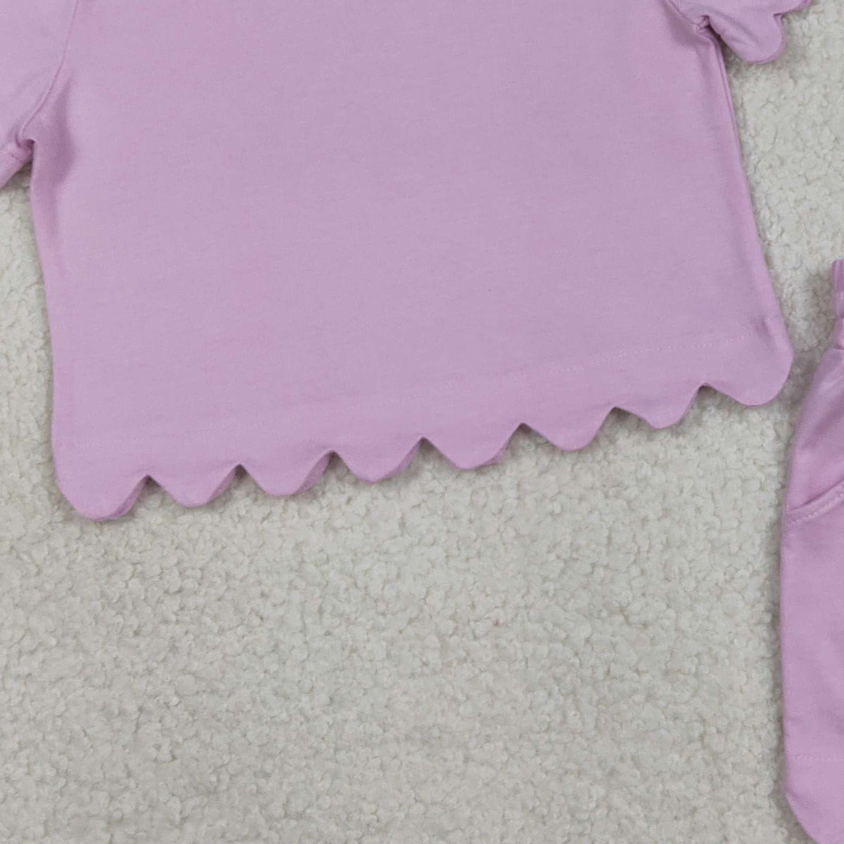 RTS NO MOQ GSSO3173 Lavender Baby Girls Short Sleeve Shirt Top with Shorts Cute Outfit Set