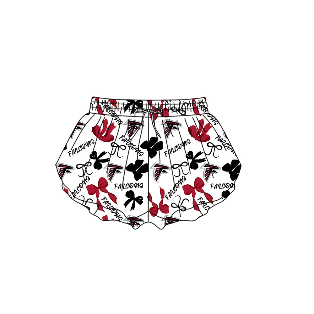 Custom moq 5 mix size milk silk summer teams Baby Girls Red Black Bow Vest Top Skirt Shorts Sets Sleeveless Knee Length Dresses Yoga Shorts Yoga Active Outfit