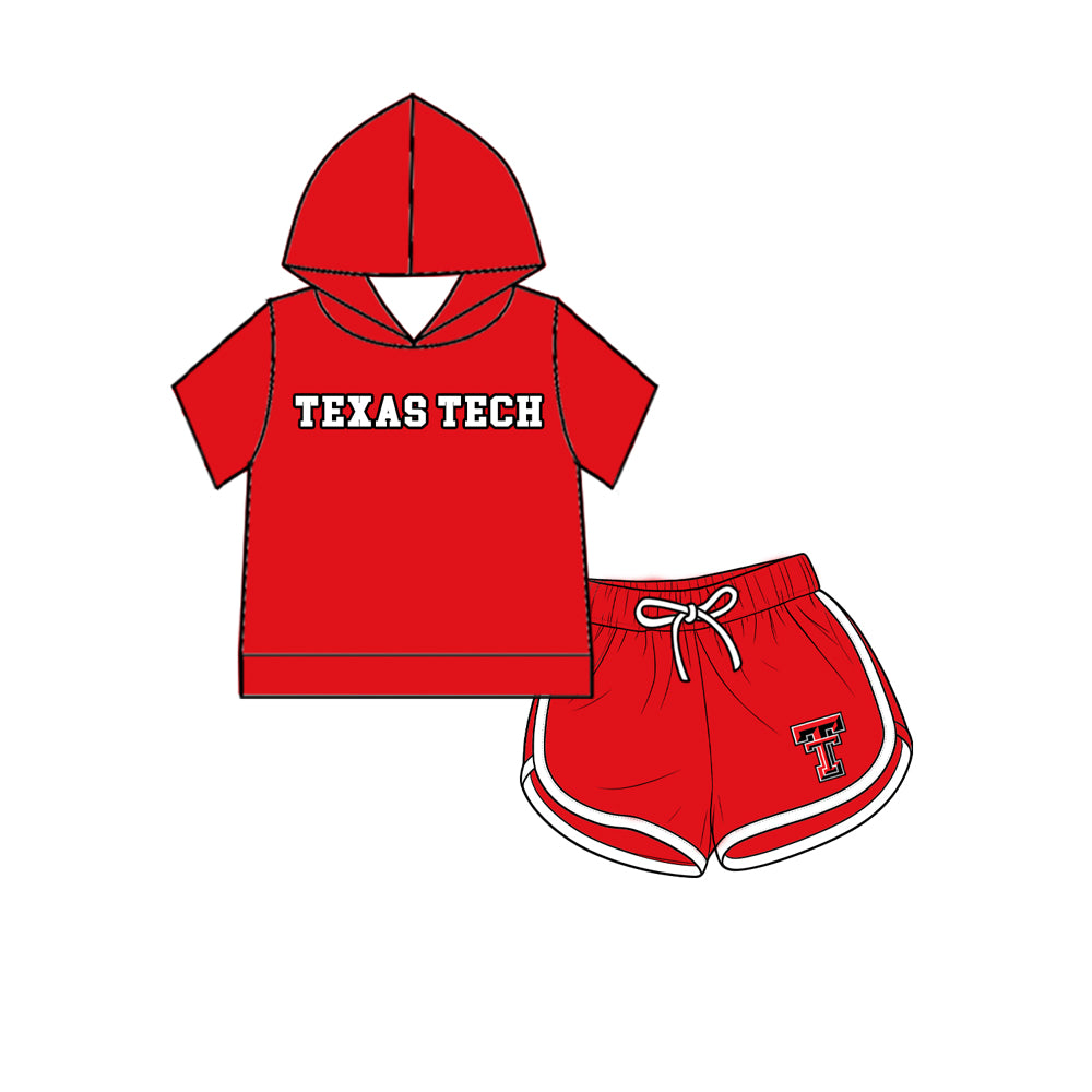custom moq 5 mix size XY070406 Baby Kids Red Top And Pants Casual Outfit Set