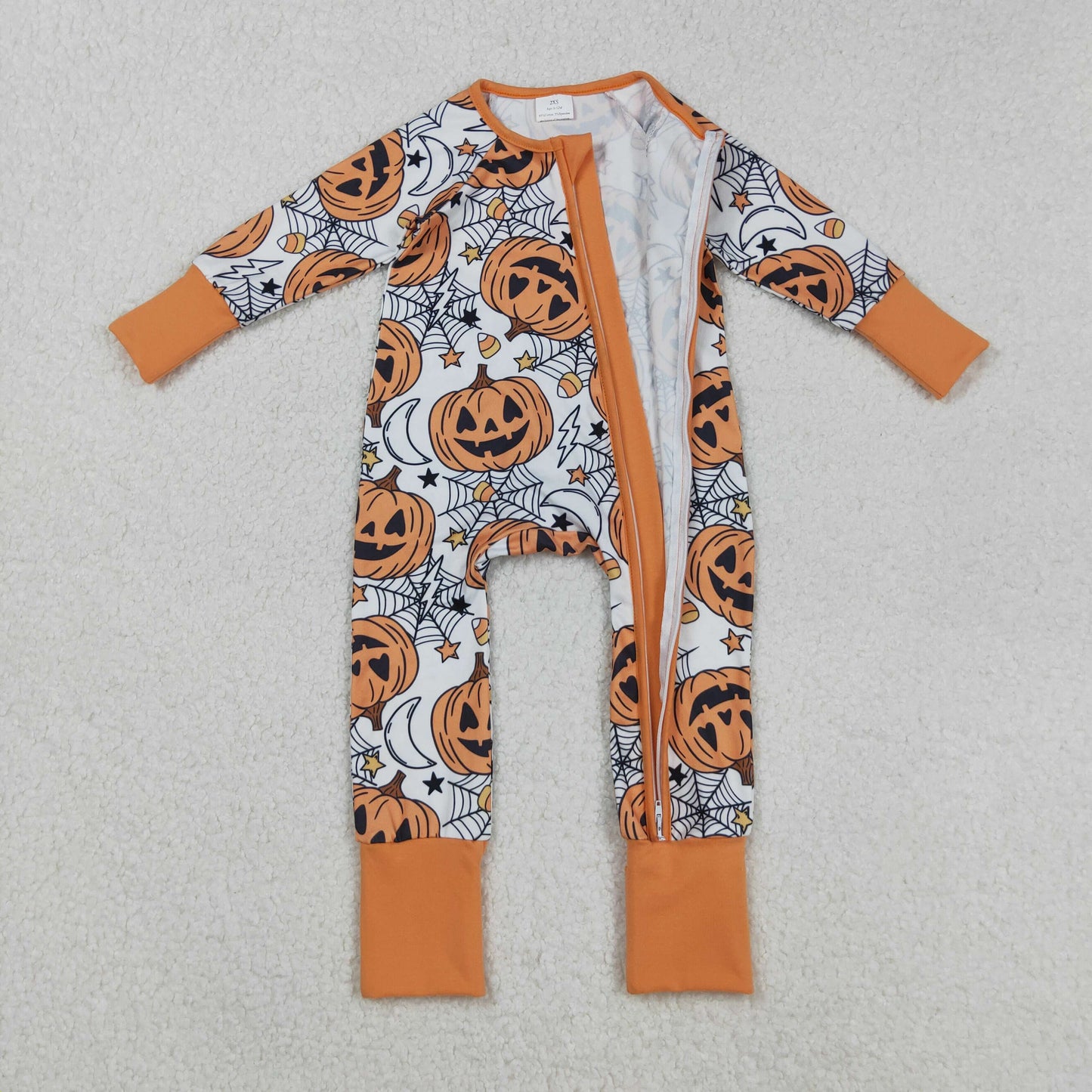 RTS NO MOQ Sibling Baby boy girls clothes Halloween long-sleeve rompers