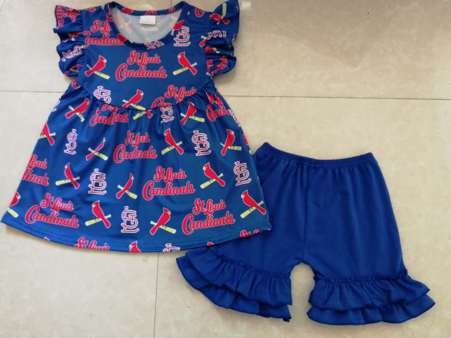 Birdie girl short sleeve shorts suit