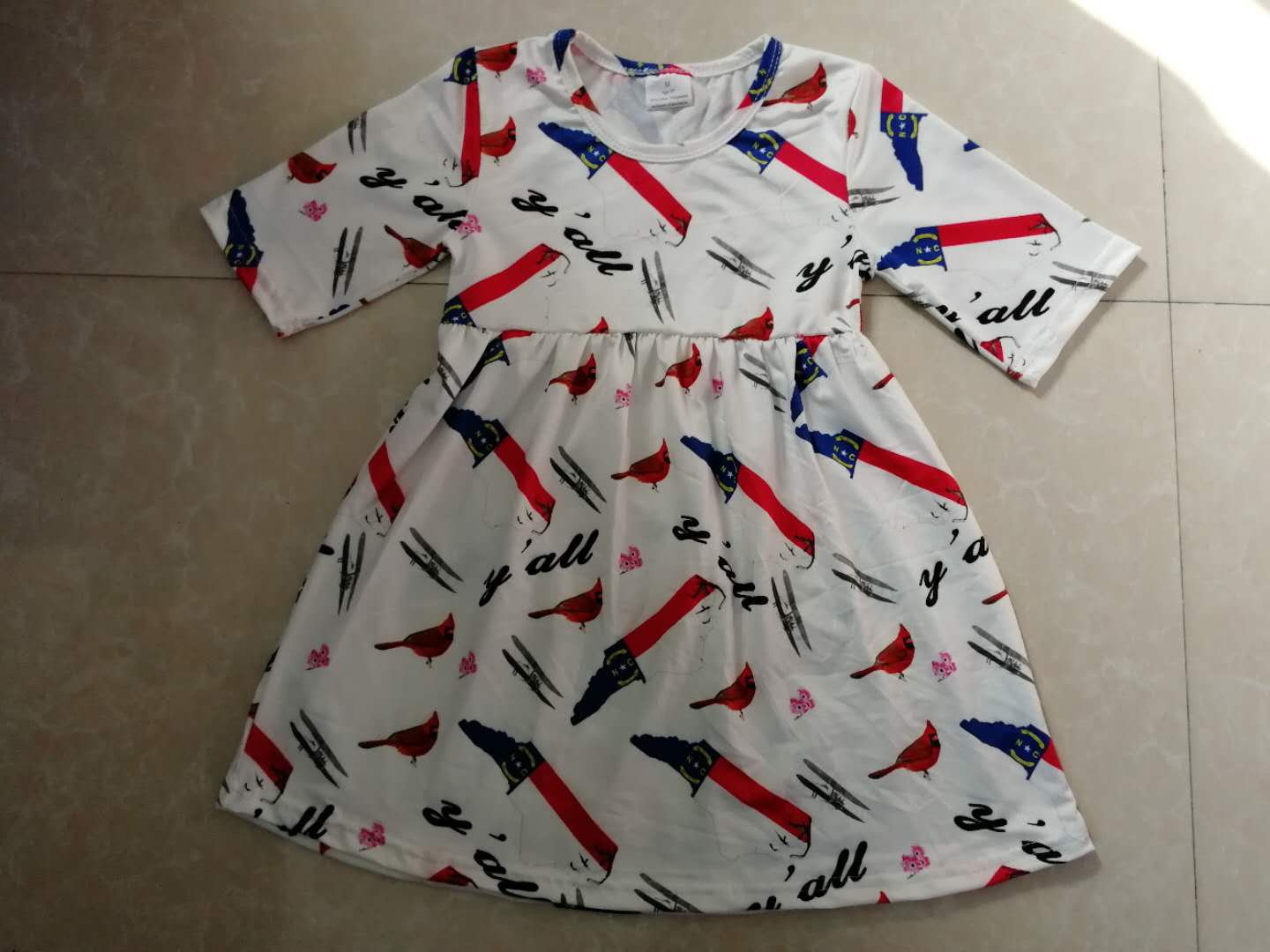 moq 3  July 4th, flag summer dress