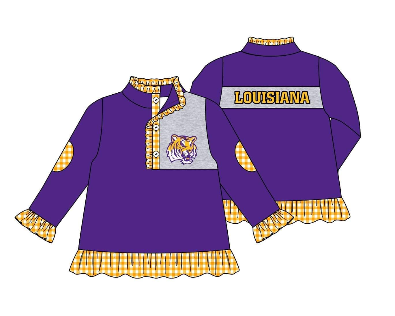 baby girl clothes team purple toddler girl summer top