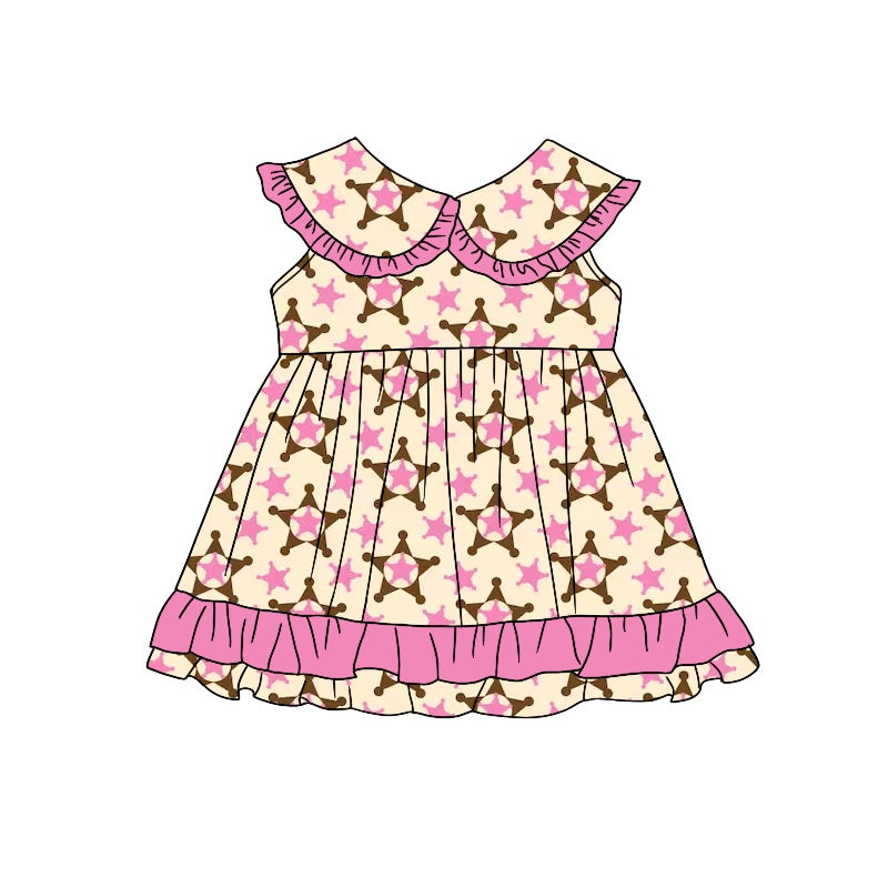 Girls pink sleeveless dress