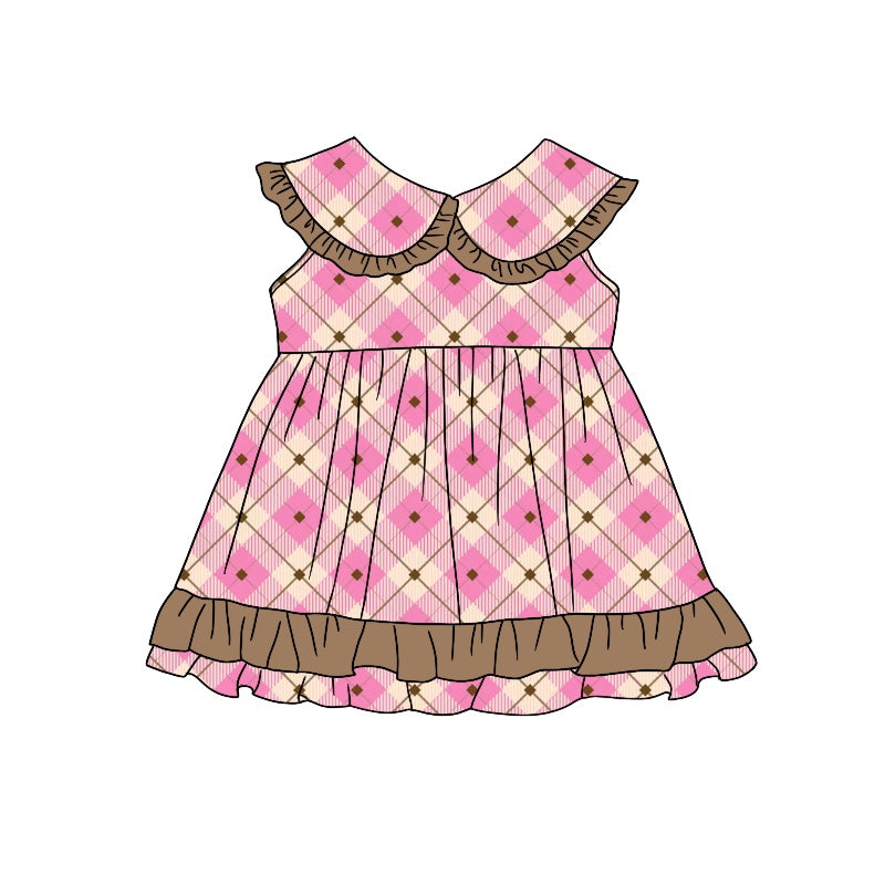 Girls pink sleeveless dress