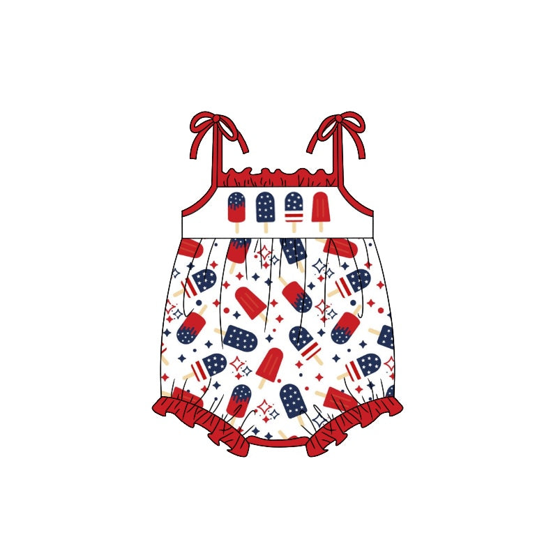 Girls suspender romper