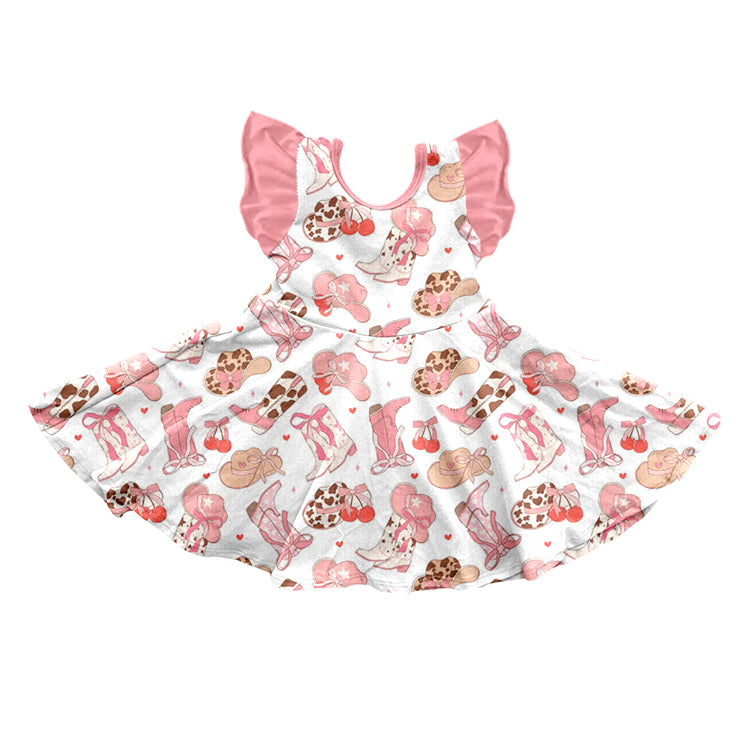 pre-order toddler clothes hat and boots short sleeve dress